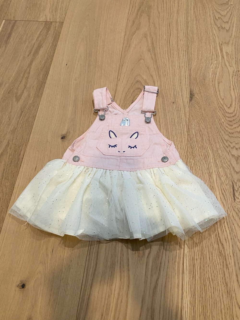 OshKosh B'gosh Pink and Cream Tulle Pinafore Dress